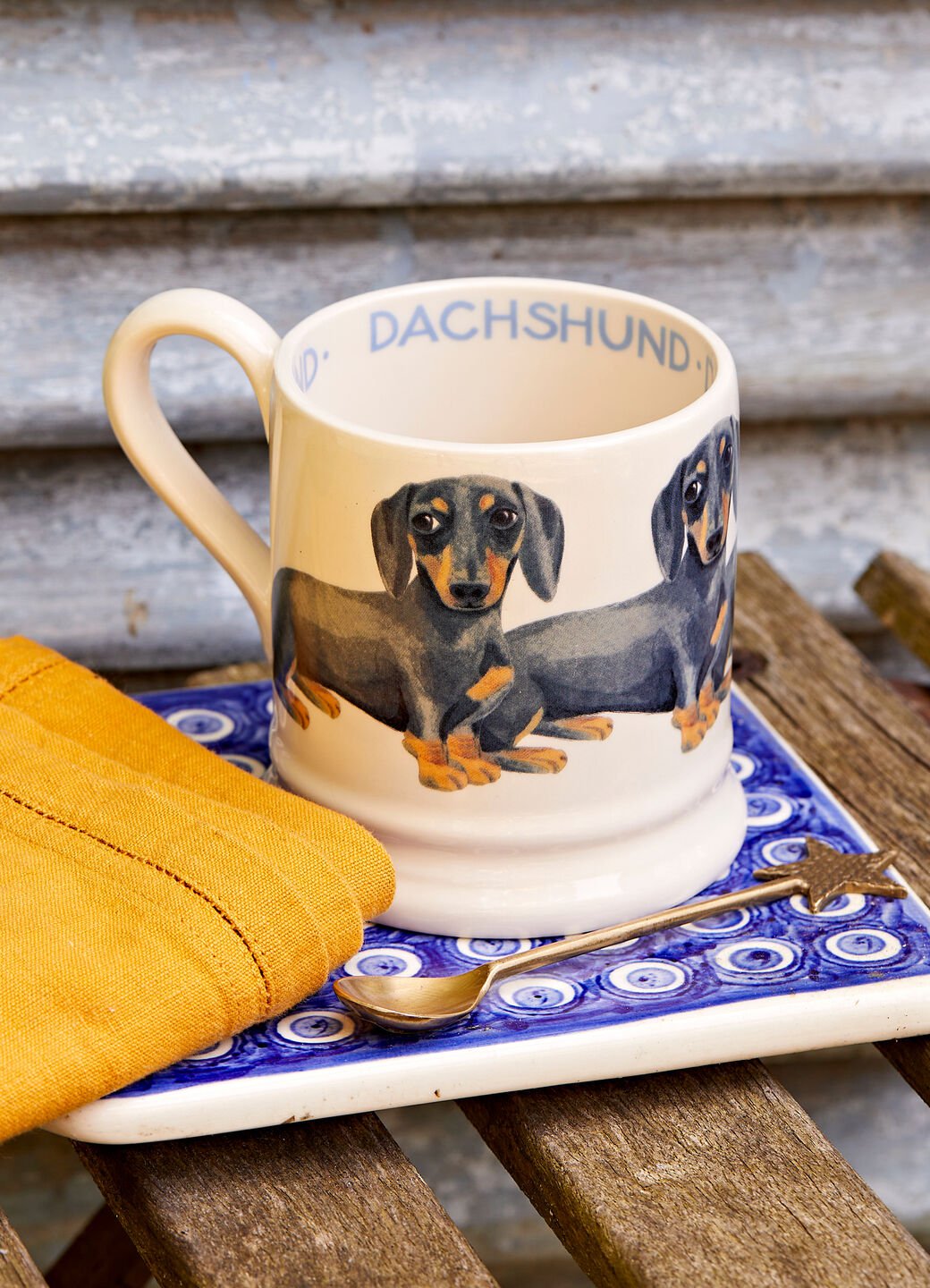 Black & Tan Dachshund 1/2 Pint Mug