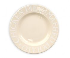 8.5' PLATE - WHITE TOAST