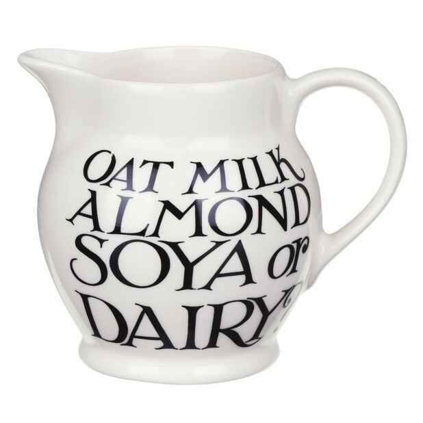 Black Toast Soya Or Dairy Half Pint Jug