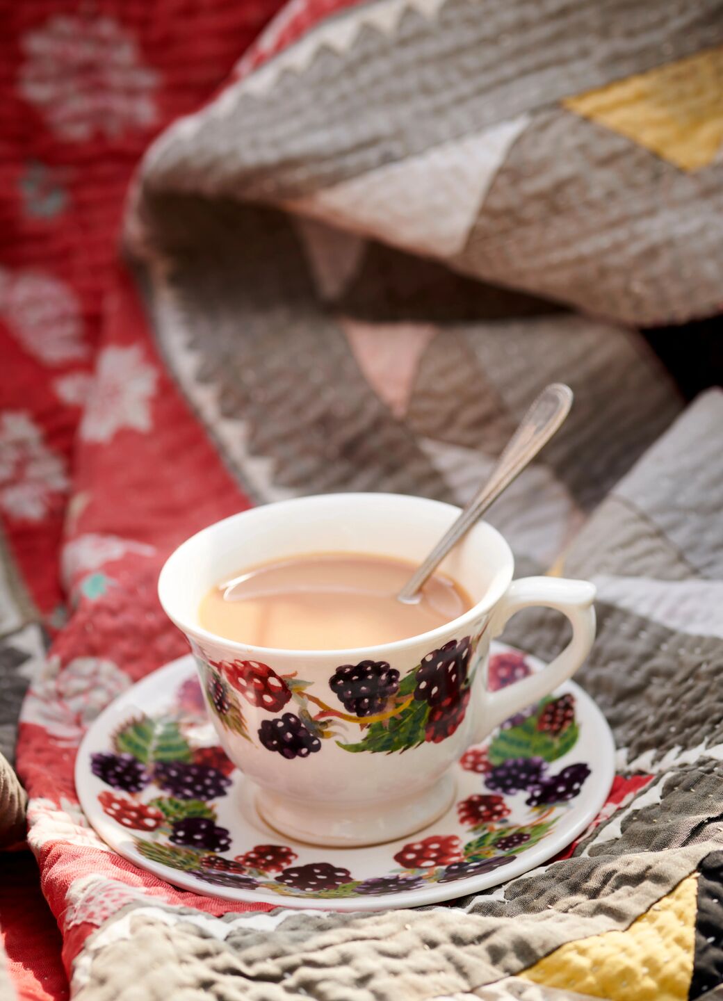 Blackberry Small Teacup & Saucer