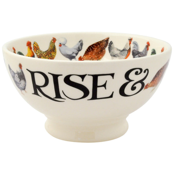 HTO010041 - EMMA BRIDGEWATER HEN & TOAST FRENCH BOWL