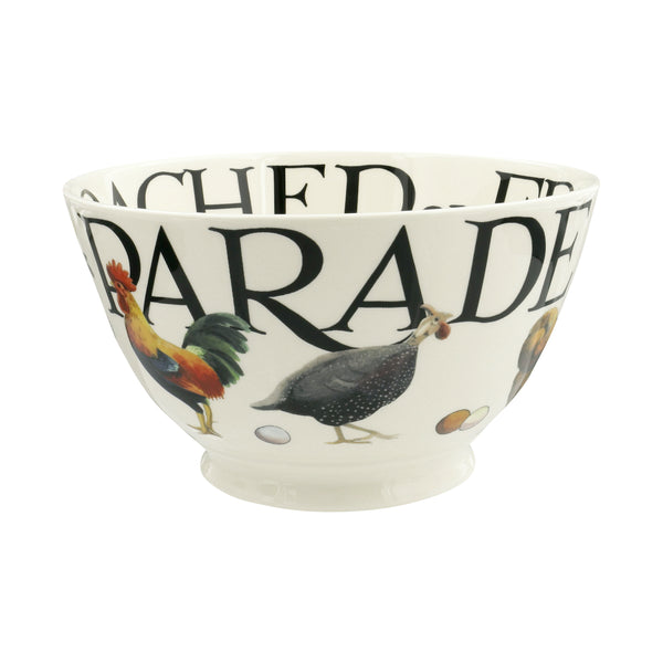 Rise & Shine Poultry On Parade Medium Old Bowl