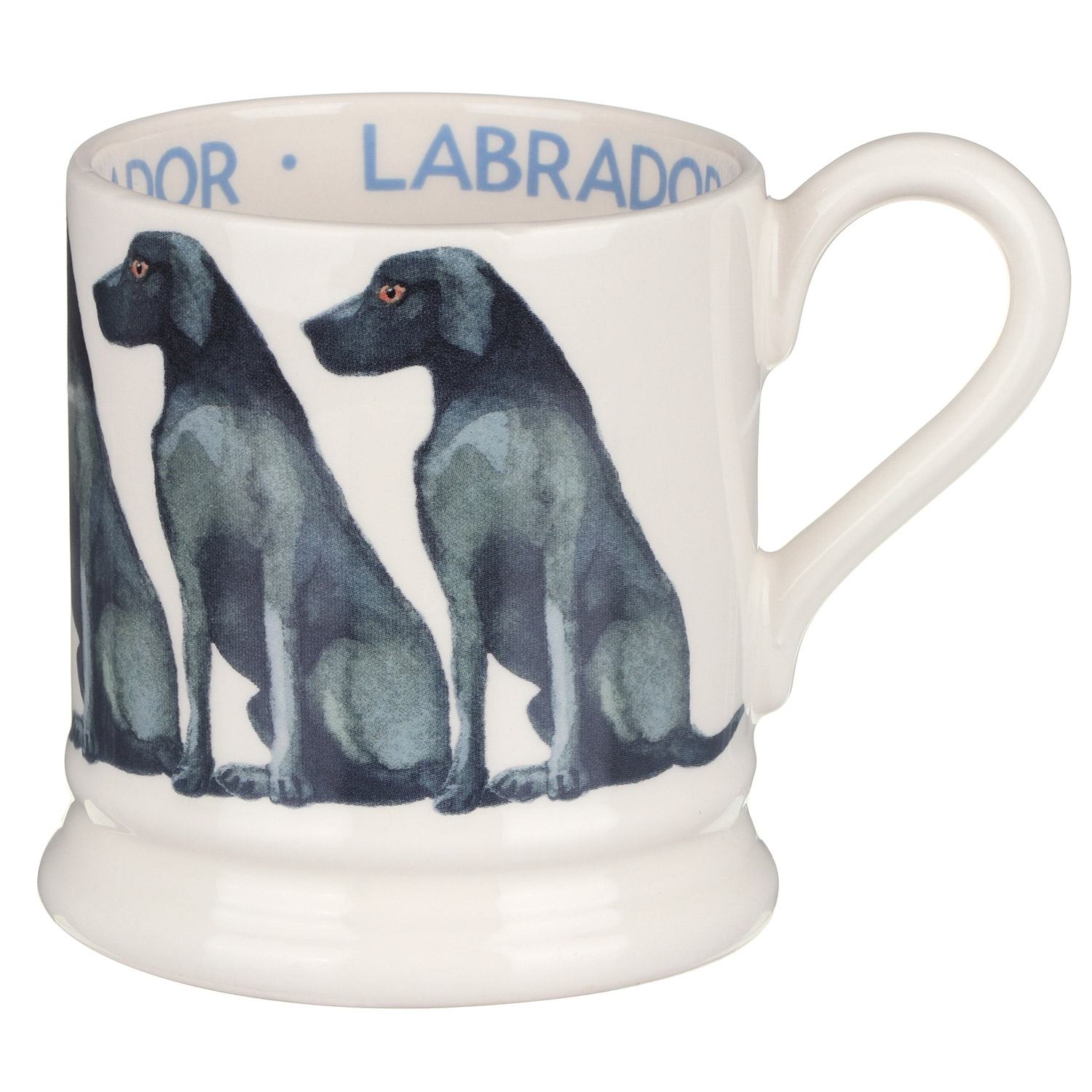 BLACK LABRADOR 1/2 PINT MUG