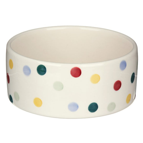 POLKA DOT LARGE PET BOWL