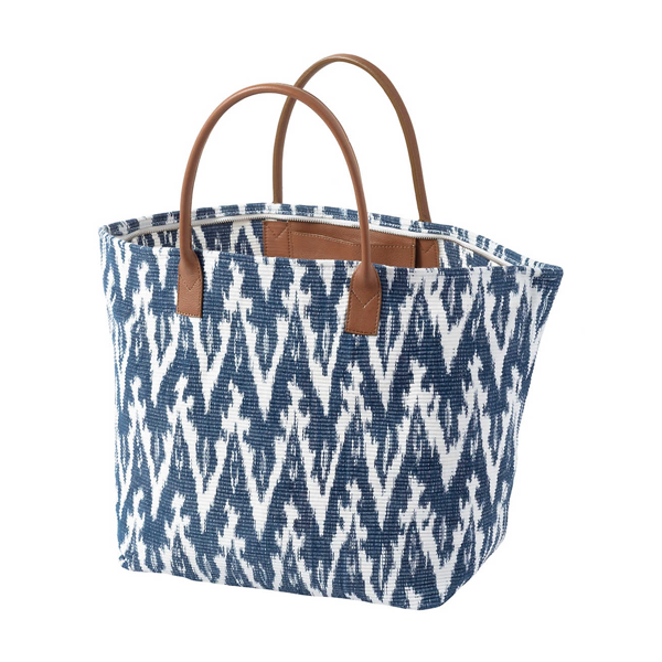 IKAT WOVEN INDIGO TOTE BAG