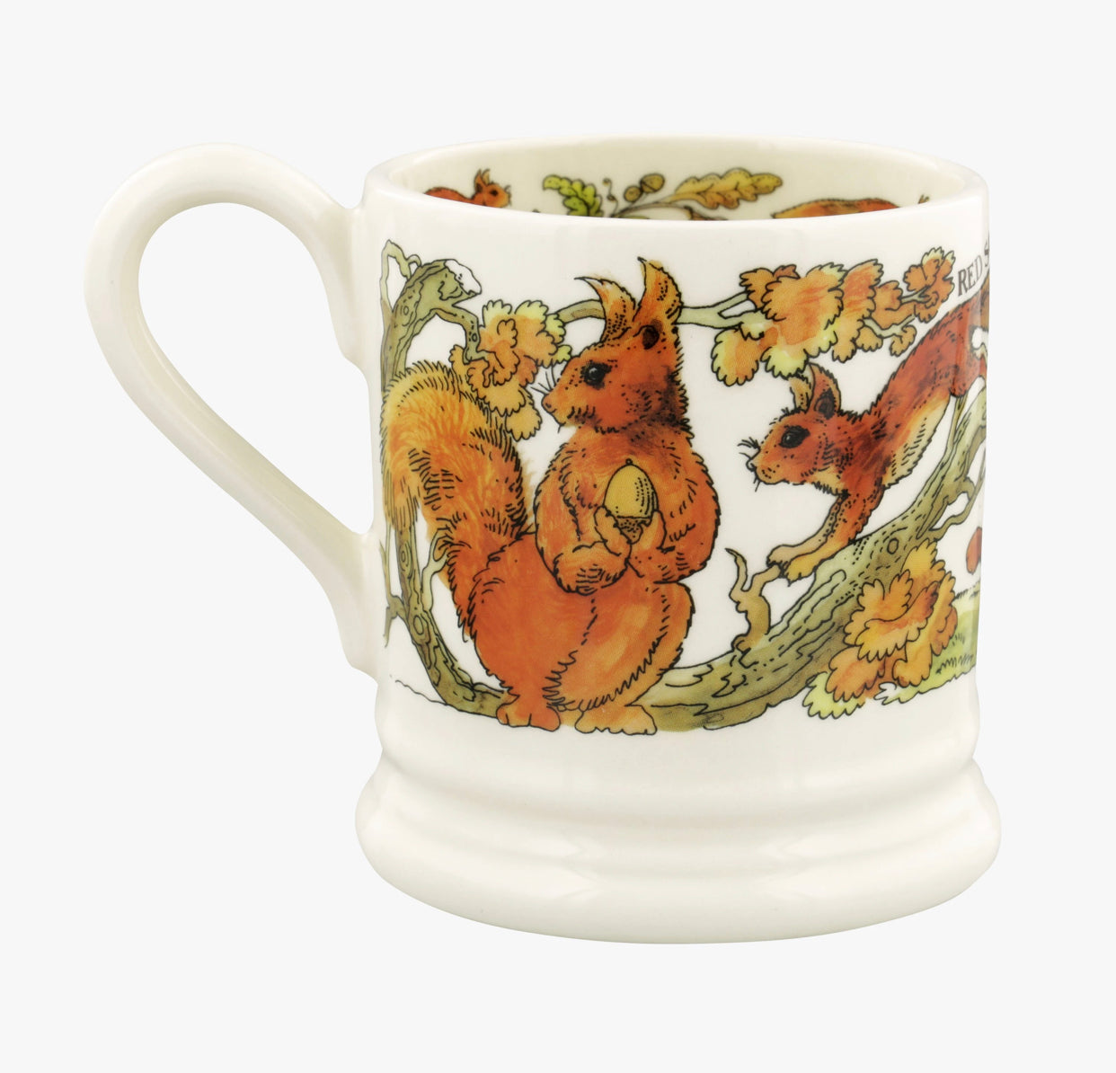 Green Woodpecker & Red Squirrel 1/2 Pint Mug