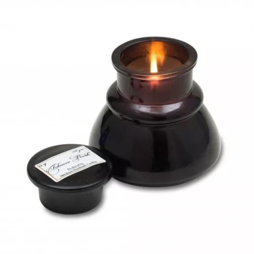 Himalayan Candles - Inkwell Pots 14oz Black - Tobacco Bark