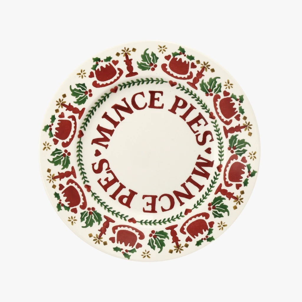 Christmas Joy Mince Pies 8 1/2 Inch Plate